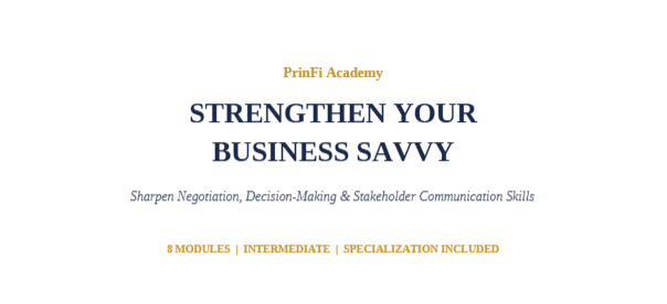 Strengthen Your Business Savvy